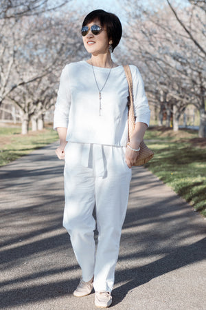 Cápsula monocromática de algodón y lino