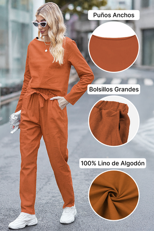 Cápsula monocromática de algodón y lino