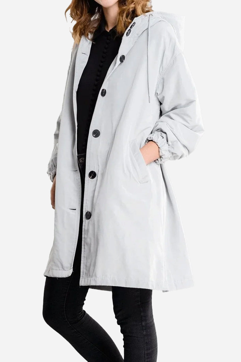 Chaqueta Impermeable Windbreaker sobre Medida para la Lluvia con Capucha