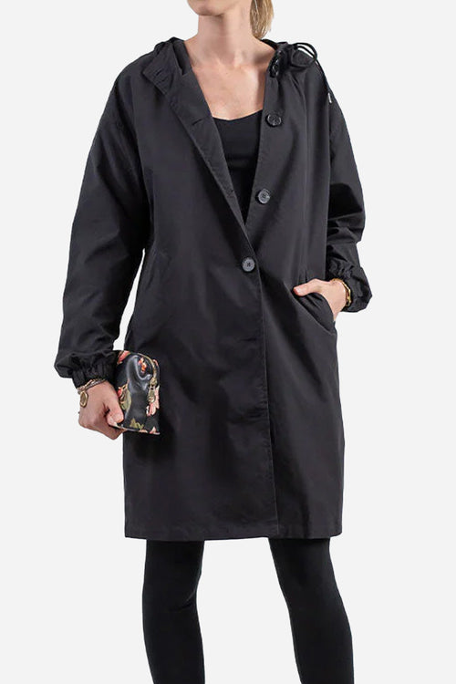 Chaqueta Impermeable Windbreaker sobre Medida para la Lluvia con Capucha