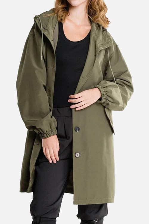 Chaqueta Impermeable Windbreaker sobre Medida para la Lluvia con Capucha