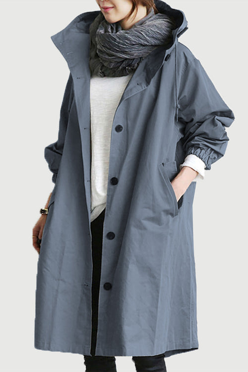 Chaqueta Impermeable Windbreaker sobre Medida para la Lluvia con Capucha
