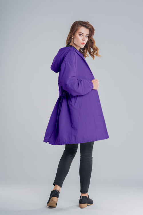 Chaqueta Impermeable Windbreaker sobre Medida para la Lluvia con Capucha
