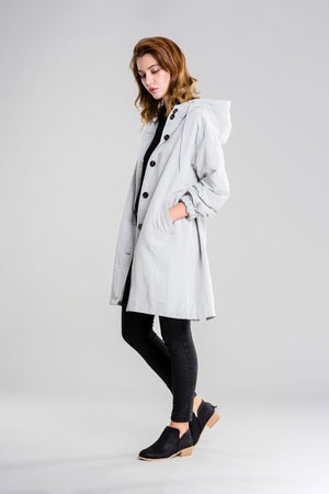 Chaqueta Impermeable Windbreaker sobre Medida para la Lluvia con Capucha