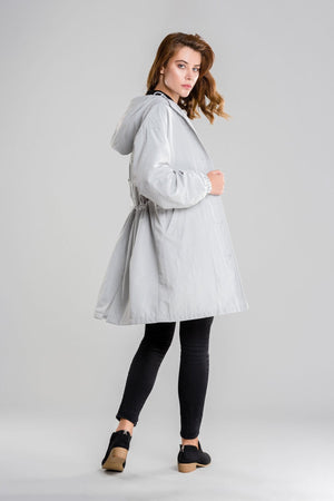 Chaqueta Impermeable Windbreaker sobre Medida para la Lluvia con Capucha
