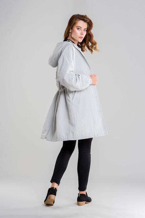 Chaqueta Impermeable Windbreaker sobre Medida para la Lluvia con Capucha