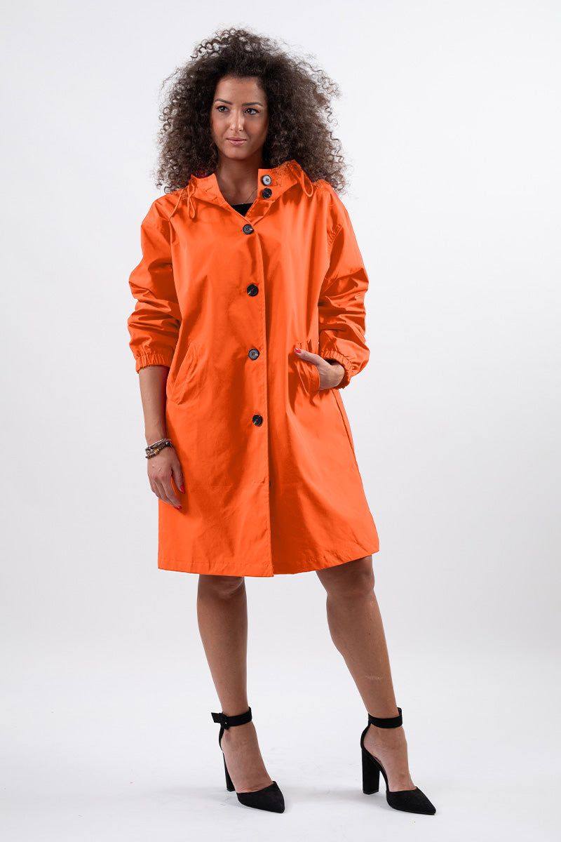 Chaqueta Impermeable Windbreaker sobre Medida para la Lluvia con Capucha
