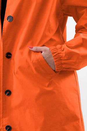 Chaqueta Impermeable Windbreaker sobre Medida para la Lluvia con Capucha