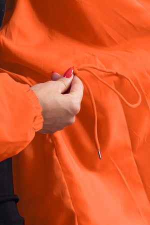 Chaqueta Impermeable Windbreaker sobre Medida para la Lluvia con Capucha