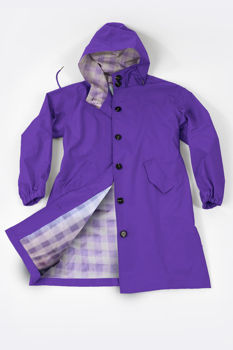 Chaqueta Impermeable Windbreaker sobre Medida para la Lluvia con Capucha