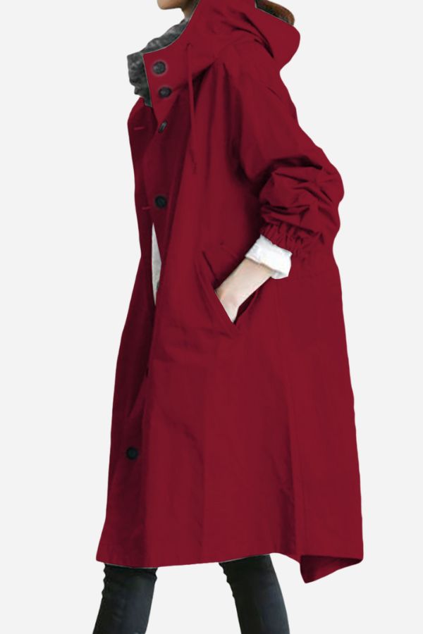 Chaqueta Impermeable Windbreaker sobre Medida para la Lluvia con Capucha