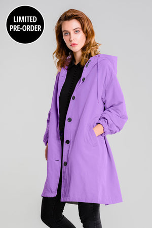 Chaqueta Impermeable Windbreaker sobre Medida para la Lluvia con Capucha
