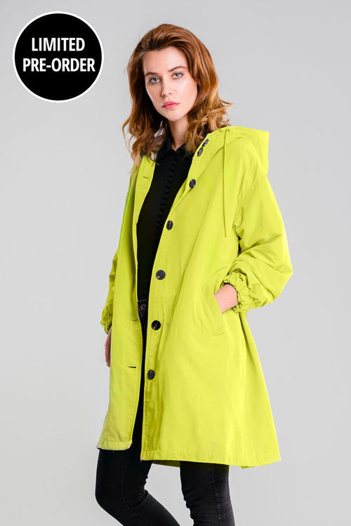 Chaqueta Impermeable Windbreaker sobre Medida para la Lluvia con Capucha