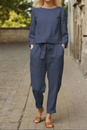 Cápsula monocromática de algodón y lino