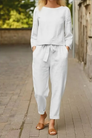 Cápsula monocromática de algodón y lino