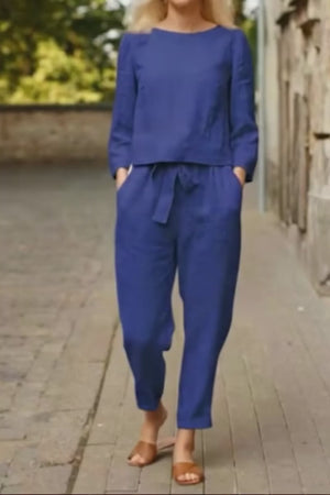 Cápsula monocromática de algodón y lino