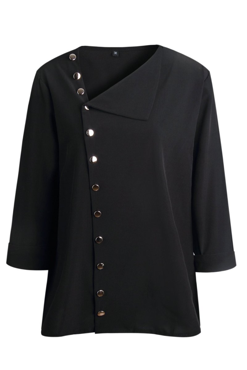 Blusa con Botones Delanteros y Manga