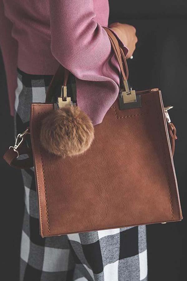 Bolsa con Asas Pom Pom