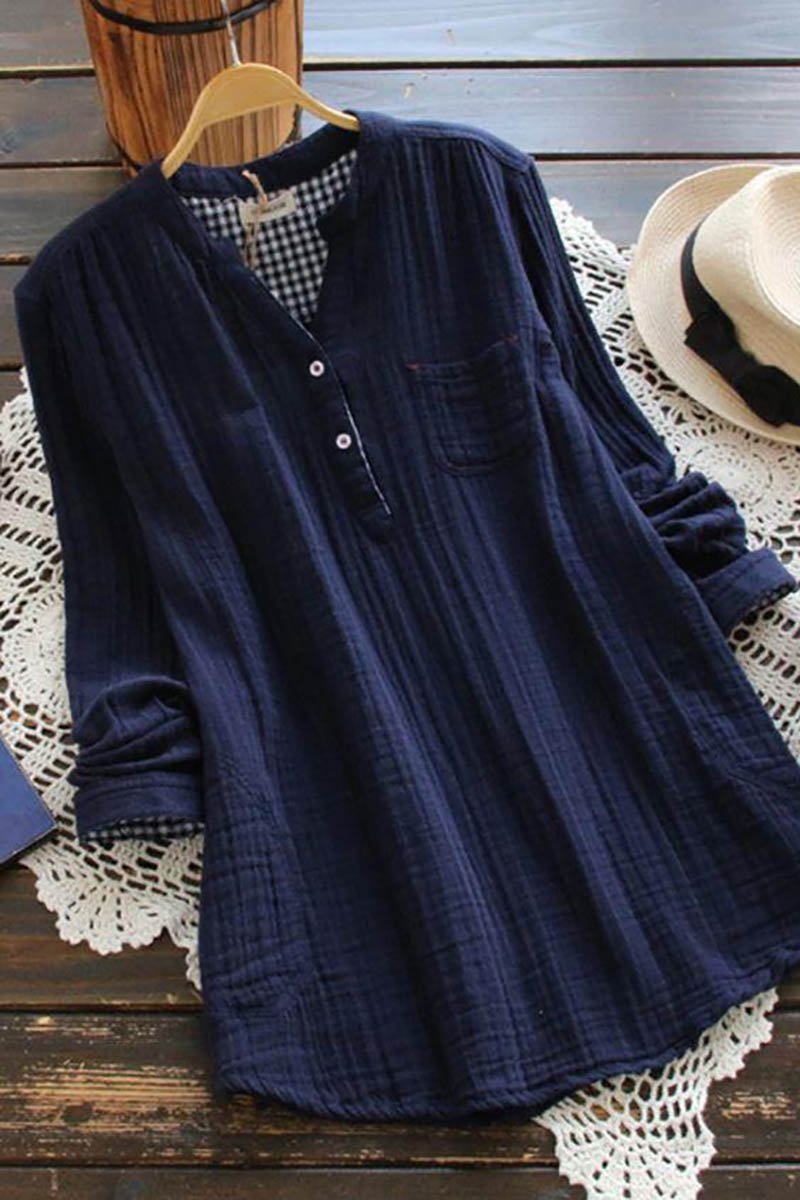 Camisa de Algodón forrada con Cuadros