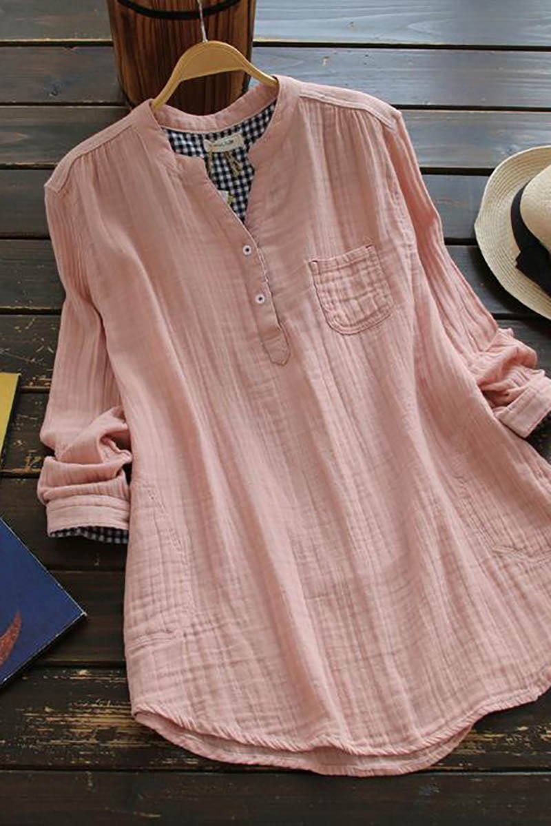 Camisa de Algodón forrada con Cuadros