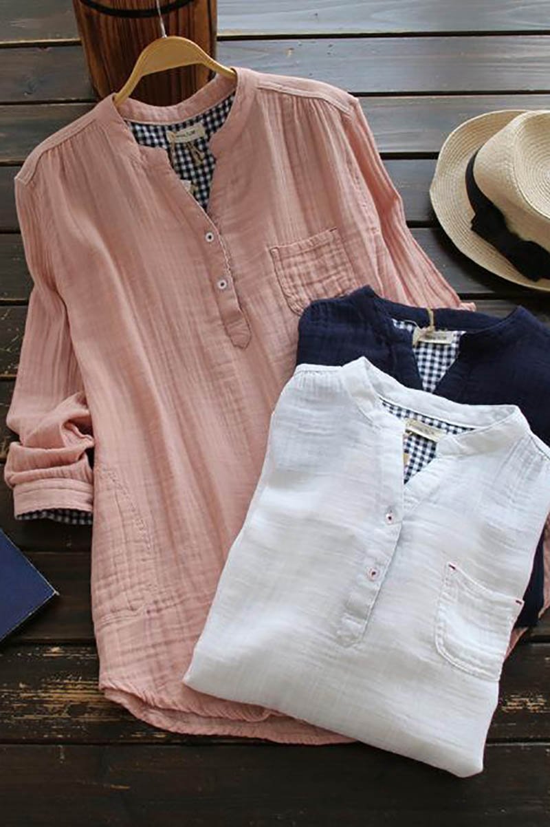 Camisa de Algodón forrada con Cuadros